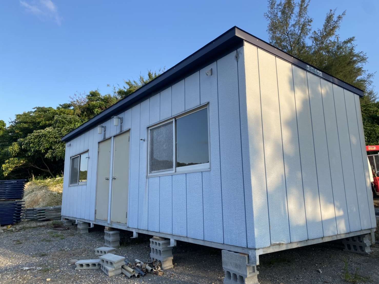 プレハブ完成~!